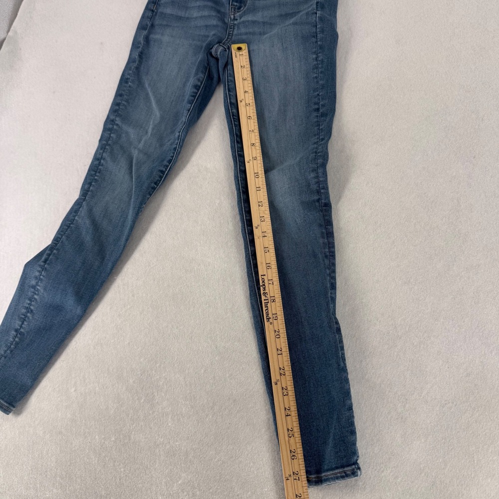 American Eagle Outfitters Womens Skinny Jeans Next Level Stretch Denim Size 4 - Picture 8 of 12